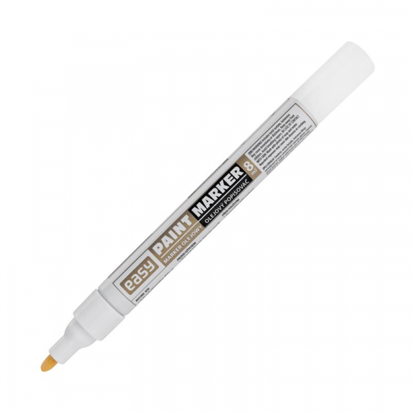Spokey EASY PAINTMARKER Olejový popisovač s kulatým hrotem bílý, 10 ks v balení