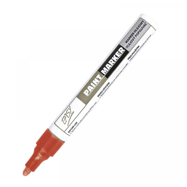 Spokey EASY PAINTMARKER Olejový popisovač s kulatým hrotem červený, 10 ks v balení