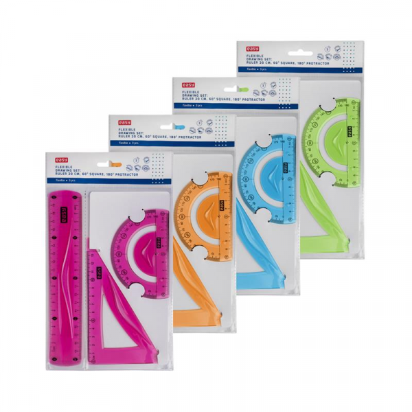 Spokey Sada pravítek FLEX  3 ks, box 12 ks Spokey Sada pravítek FLEX  3 ks, box 12 ks