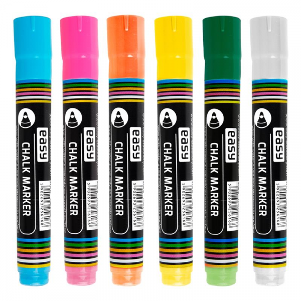 Spokey EASY CHALK MARKER Křídový popisovač, 10 ks v balení, v nabídce 6 různých barev