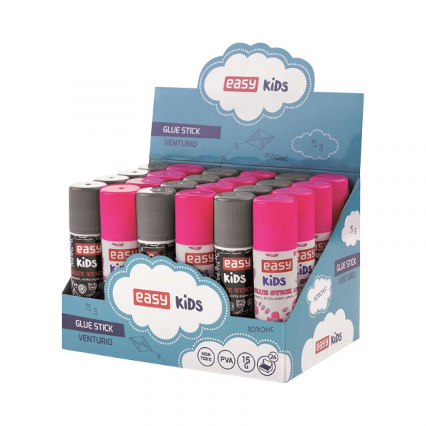 Spokey Lepící tyčinka Venturio růžová, 15 g, 24 ks displey