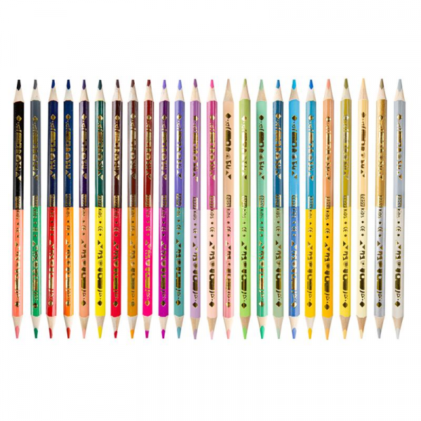 Spokey EASY TWIN Trojhranné oboustranné pastelky, 24 ks, 48 barev (včetně zlaté a stříbrné) Spokey EASY TWIN Trojhranné oboustranné pastelky, 24 ks, 48 barev (včetně zlaté a stříbrné)