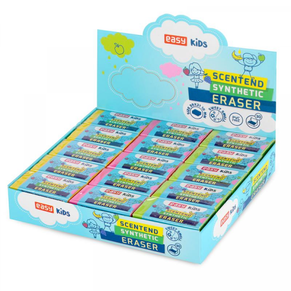 Spokey EASY ERASER SCENT Školní vonící pryž, box 30 ks Spokey EASY ERASER SCENT Školní vonící pryž, box 30 ks