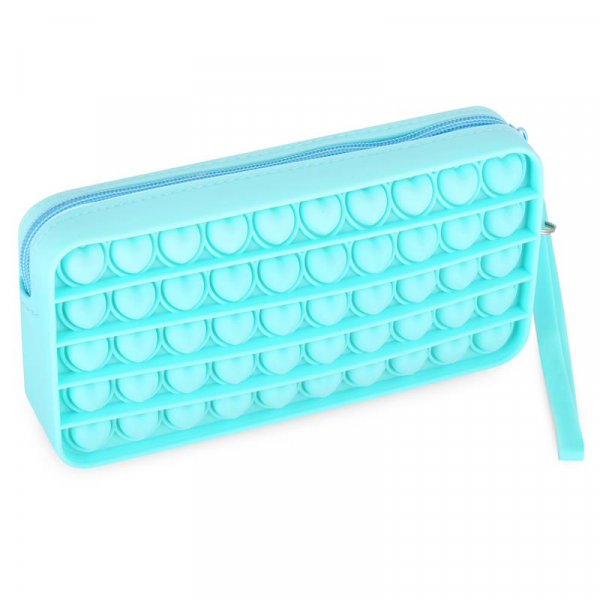 Spokey Školský peračník Pop It, tyrkysové