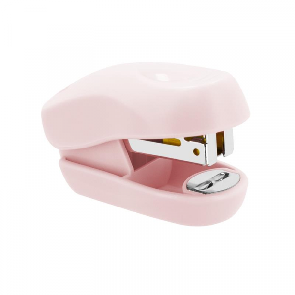 Spokey Easy Mini sešívačka 2001, pastelově růžová