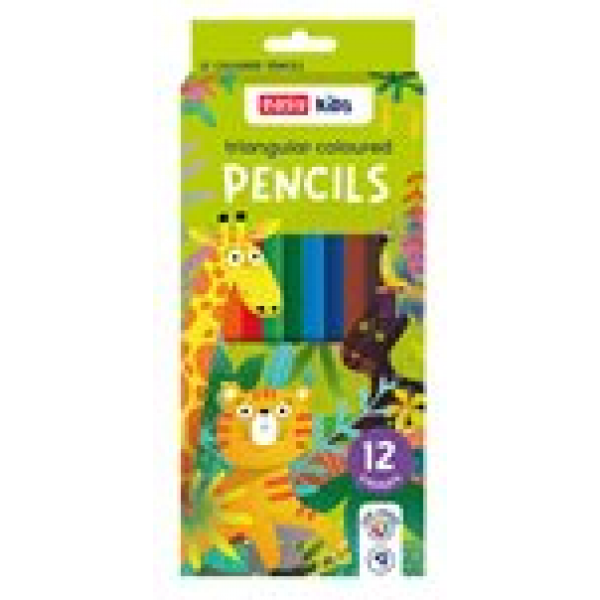 Spokey EASY Kids Trojhranné pastelky, 12 barev Spokey EASY Kids Trojhranné pastelky, 12 barev