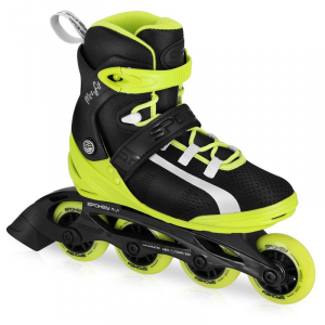 Spokey MrsFIT Dámské fitness kolečkové brusle, černo-žluté, ABEC7 Carbon, vel. 36-41 