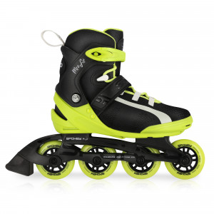 Spokey MrsFIT Dámské fitness kolečkové brusle, černo-žluté, ABEC7 Carbon, vel. 37 