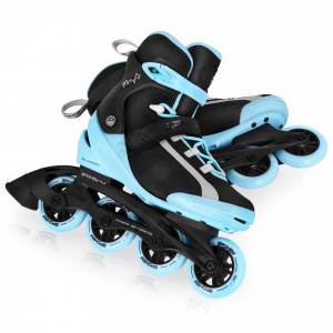 Spokey MrsFIT Dámské fitness kolečkové brusle, černo-modré, ABEC7 Carbon, vel. 37 