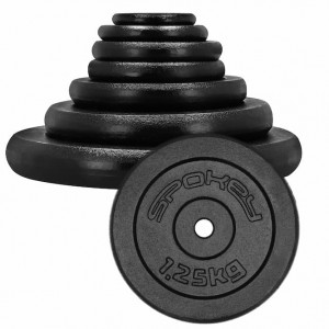 Spokey SINIS Liatinové nakladacie kotúče, 29mm, 1,25kg 