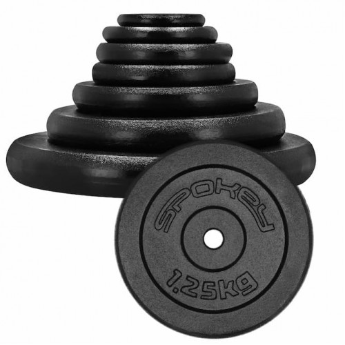 Spokey SINIS Liatinové nakladacie kotúče, 29mm, 1,25kg 