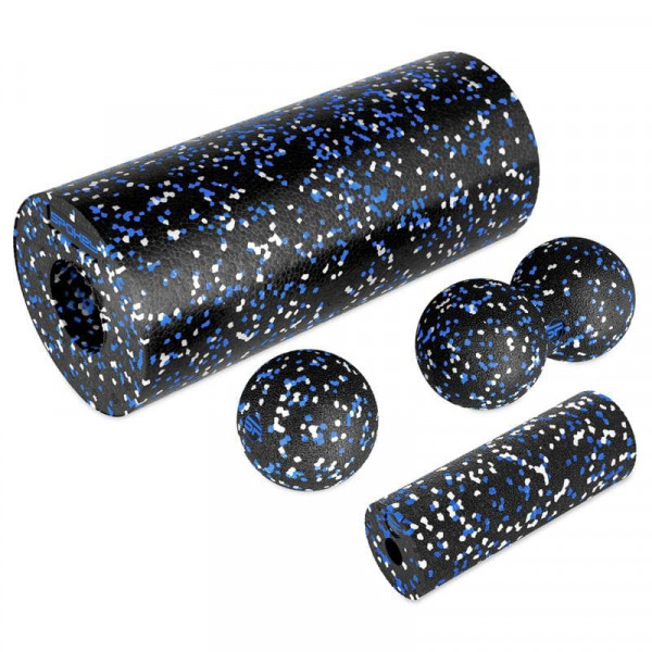 Spokey RULLO PLUS 4v1 Masážny set - valec, roller, loptičky Spokey RULLO PLUS 4v1 Masážny set - valec, roller, loptičky