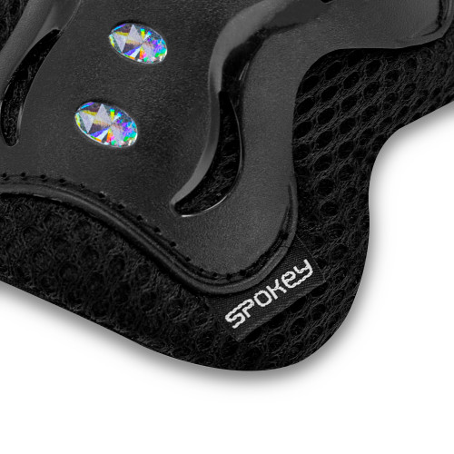 Spokey SHIELD 3dielna sada detských chráničov, čierne, veľ. L Spokey SHIELD 3dielna sada detských chráničov, čierne, veľ. L