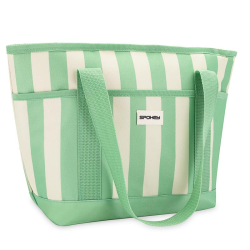 Spokey Acapulco Termotaška na potraviny 12 l zelené pruhy Spokey Acapulco Termotaška na potraviny 12 l zelené pruhy