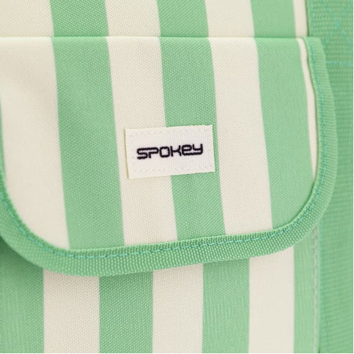 Plážová termotaška 28 l Spokey San Remo, zelené pruhy Plážová termotaška 28 l Spokey San Remo, zelené pruhy