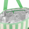 Plážová termotaška 28 l Spokey San Remo, zelené pruhy Plážová termotaška 28 l Spokey San Remo, zelené pruhy