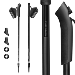 Palice Nordic walking dvojdielne čierne Palice Nordic walking dvojdielne čierne