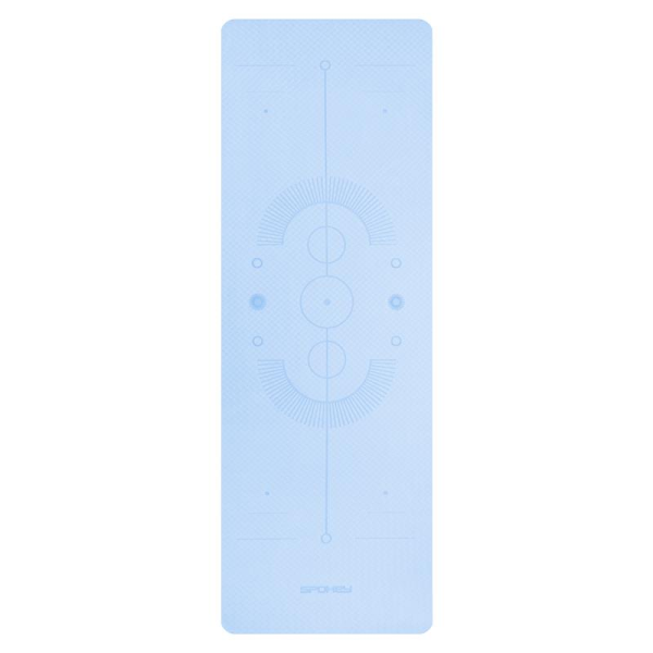 Spokey MANDALA modrá jóga podložka 183×61×0,4 cm