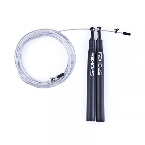 Spokey X ROPE MIDD Ložiskové švihadlo, čierne Spokey X ROPE MIDD Ložiskové švihadlo, čierne