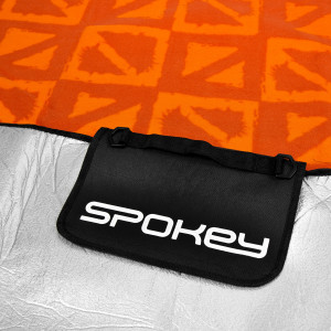 Spokey PICNIC APRICOTE Pikniková deka s popruhem, 150 x 180 cm 