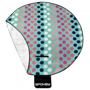 Spokey PICNIC DOTS Pikniková deka kulatá, průměr 140 cm 