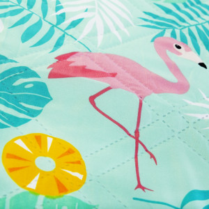 Spokey PICNIC FLAMINGO Pikniková deka guľatá, 150 cm 