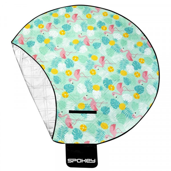 Spokey PICNIC FLAMINGO Pikniková deka guľatá, 150 cm  Spokey PICNIC FLAMINGO Pikniková deka guľatá, 150 cm