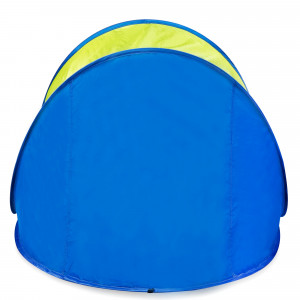 Spokey ALTUS Samorozkládací outdoorový paravan, modro-žlutý, 195 x 100 x 85 cm 
