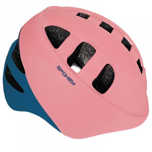 Spokey CHERUB Dětská cyklistická přilba IN-MOLD, 52-56 cm, růžovo-modrá 